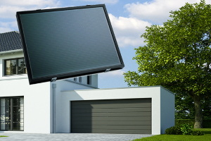 Garagentorantrieb mit Akku und Solar